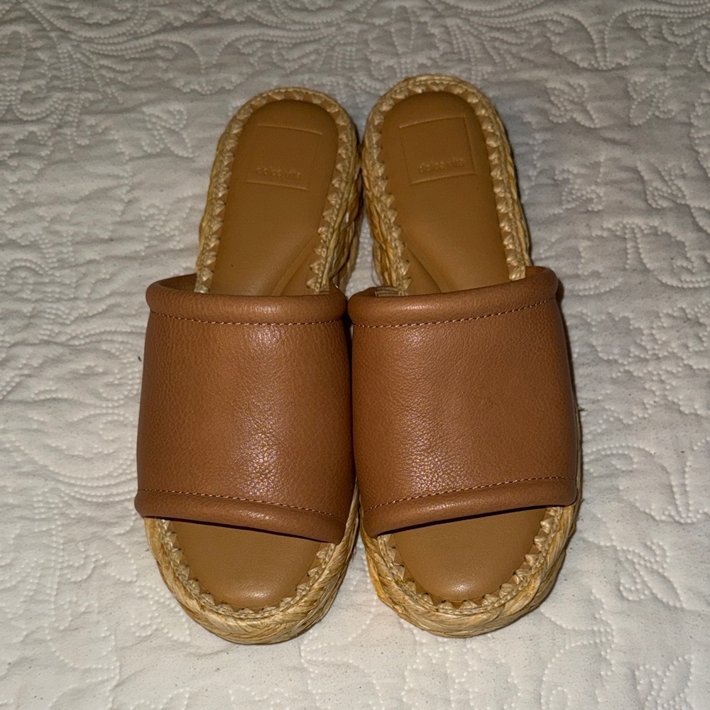 Dolce Vita Tan Espadrille Slides